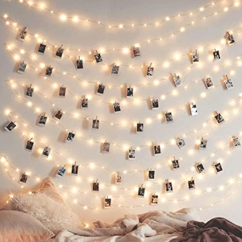 300 LED 99FT Copper Wire String Lights Battery Operated 8 Modes Fairy Lights with Remote Waterproof Fairy String Lights for Outdoor Christmas Lights Wedding Party Decoration Warm White