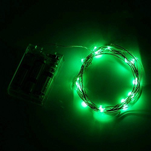 Green Fairy Lights, 16.5Ft/5M 50leds Led String Lights St. Patrick's Day Decorations Lights(Green)
