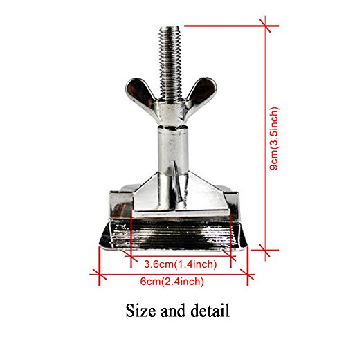2 Pcs of Silk Screen Printing Hinge Clamps for Frame Machine,for Fixing Mesh,DIY Tool,4 Screws Included