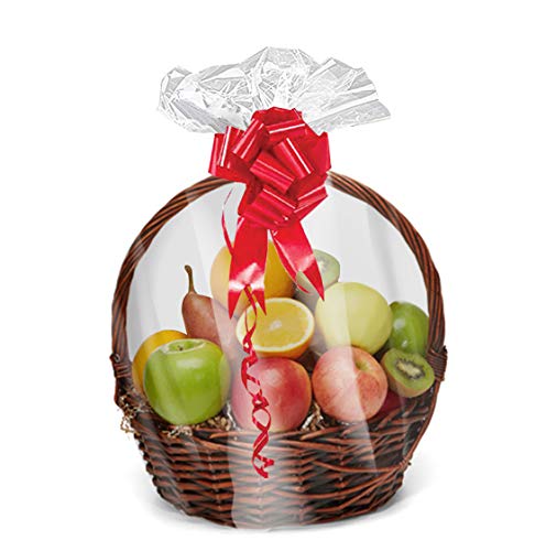 Crafts Shrink Wrap Basket Bags 10 Pack For Gift Baskets Clear cellophane PVC Shrink Bags 24"X 30"……