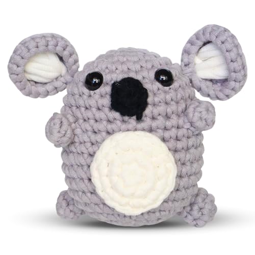 Crochet Kit for Beginners β Koala | Easy DIY Crochet Animal Kit with Step-by-Step Video β Craft Set for Adults & Kids β Includes Yarn, Hook, Tools & More