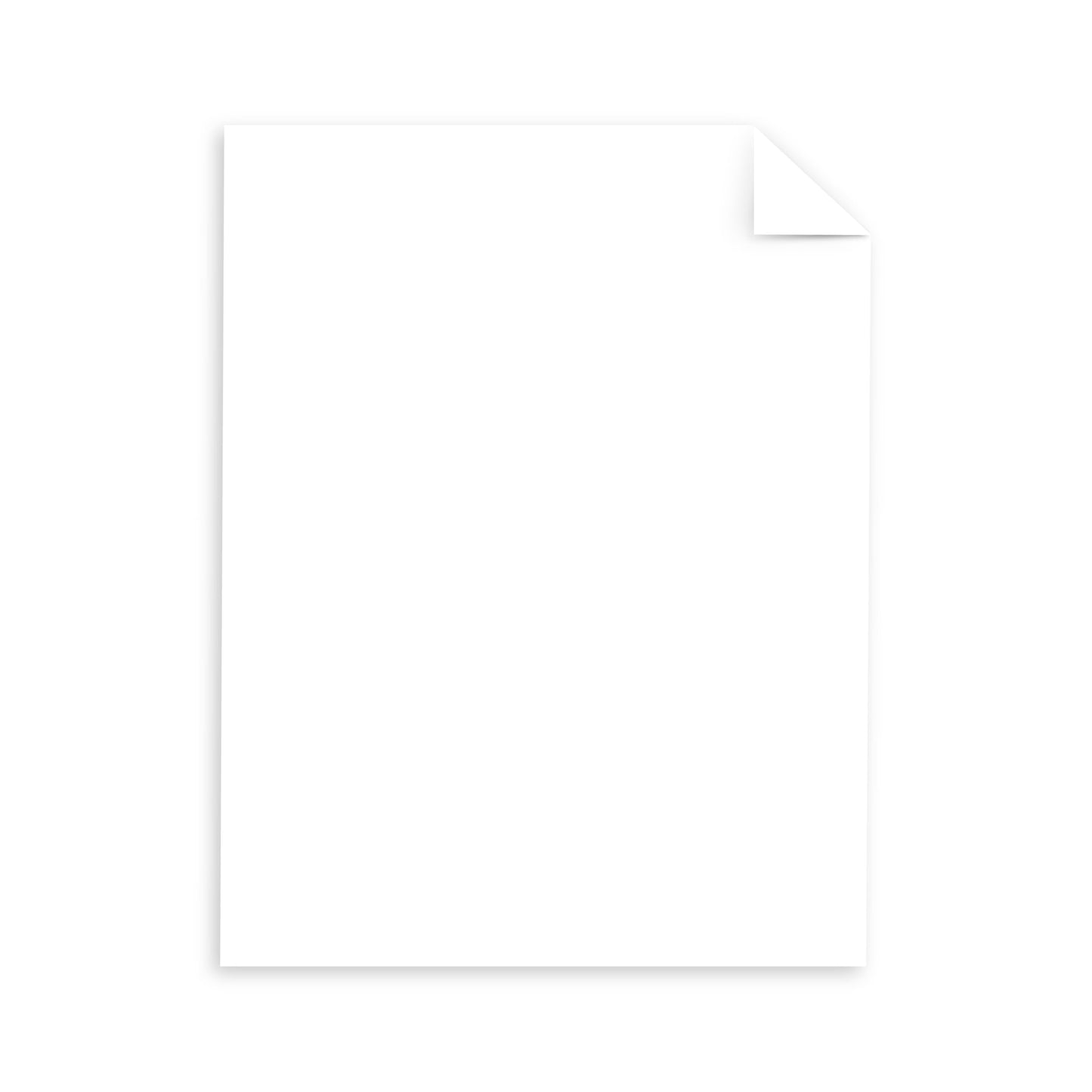 Bright White Bright White Card Stock, 96 Bright, 65 lb Cover Weight, 8.5 x 11, 250/Pack