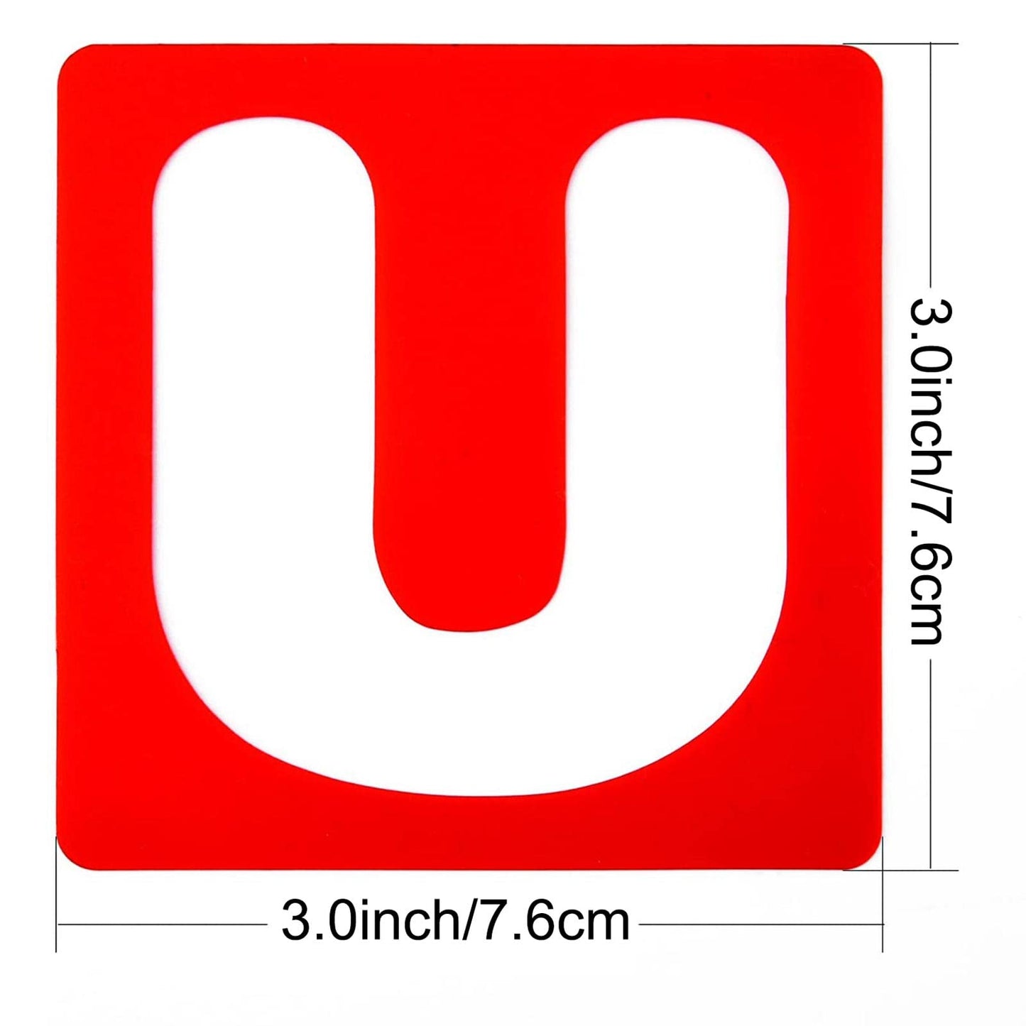 26 Pieces Alphabet Stencils Set Plastic Letter Stencils for Painting Learning, DIY Craft Decoration (3 x 3 Inches)