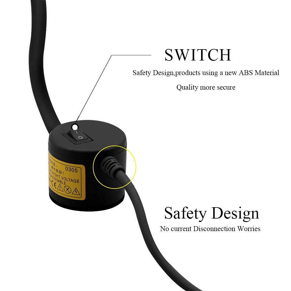 LED Sewing Machine Light,powker 30 LED Magnetic Mount Drill Press Light with Flexible Silone Coating Gooseneck for Sewing Machine, Drill Presses, Desks, Music Stands, Craft, Workbenches, Lathes Lamps