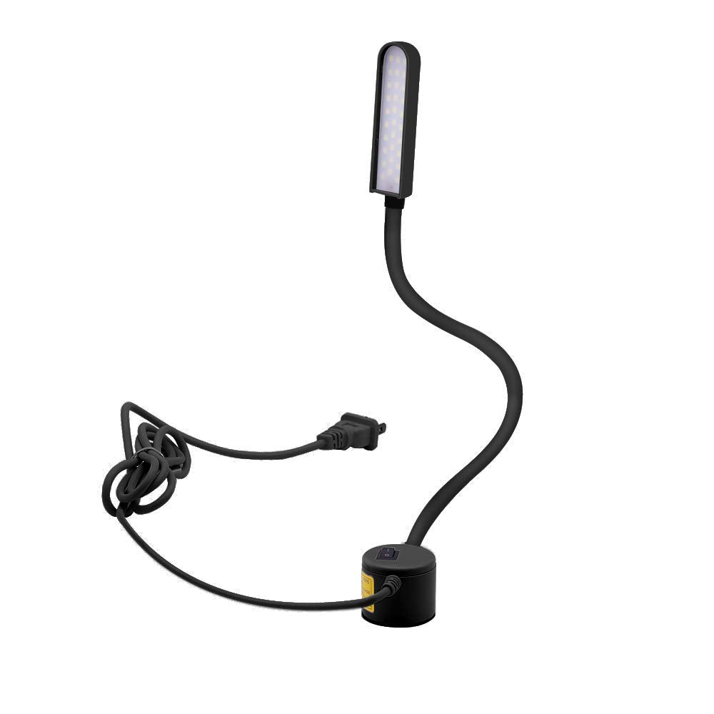 LED Sewing Machine Light,powker 30 LED Magnetic Mount Drill Press Light with Flexible Silone Coating Gooseneck for Sewing Machine, Drill Presses, Desks, Music Stands, Craft, Workbenches, Lathes Lamps