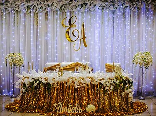 8.26 Inches Indoor Outdoor, LED String Light for Christmas Wedding Party Home Garden Bedroom Wall Decoration (White)