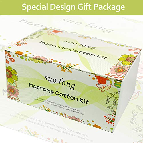 DIY Macrame Kit for Adults Beginners Craft for Making 3 Macrame Plant Hangers Macrame Wall Decor Macrame Supplies Wooden Beads Wooden Rings Metal Rings Macrame Kits for Starter