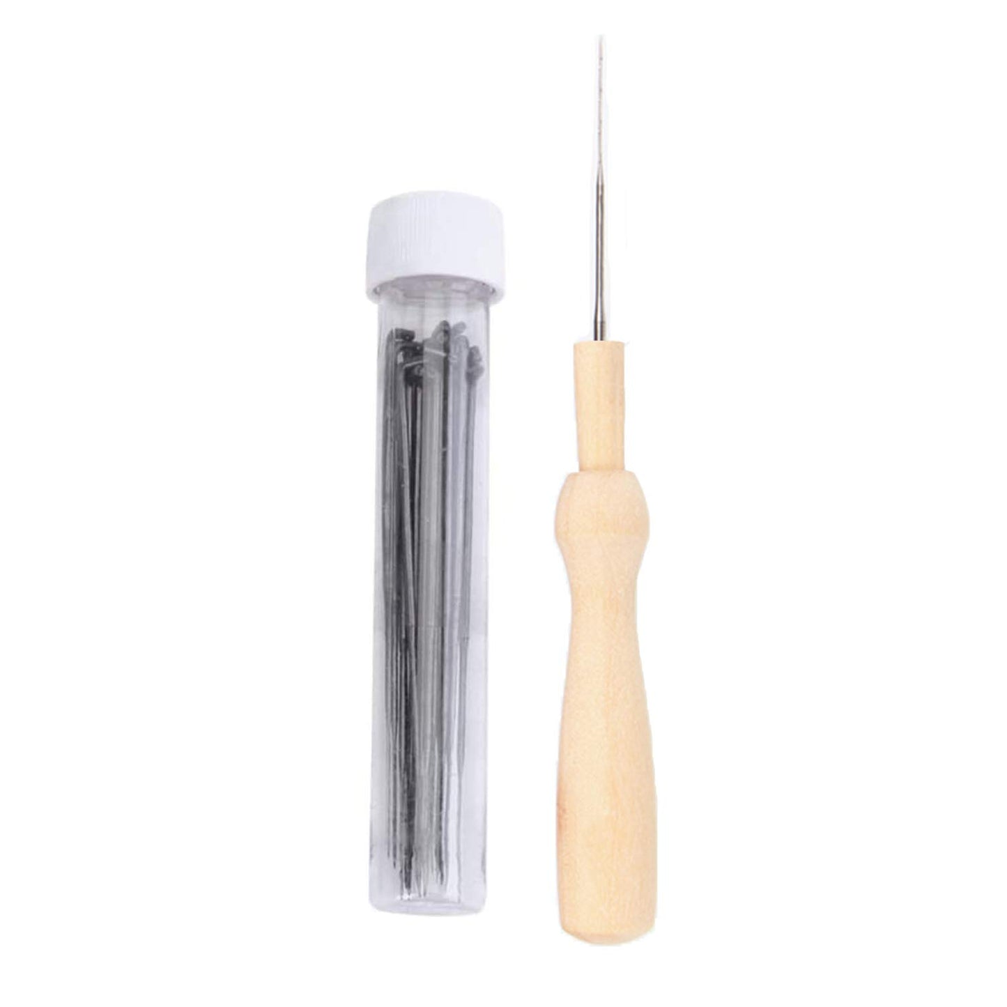 30 Pcs Needle Felting Kit, Wool Felting Needles, 3 Sizes: 3.58/3.39/3.07 inch, Grey, Sharp Point, Iron Material