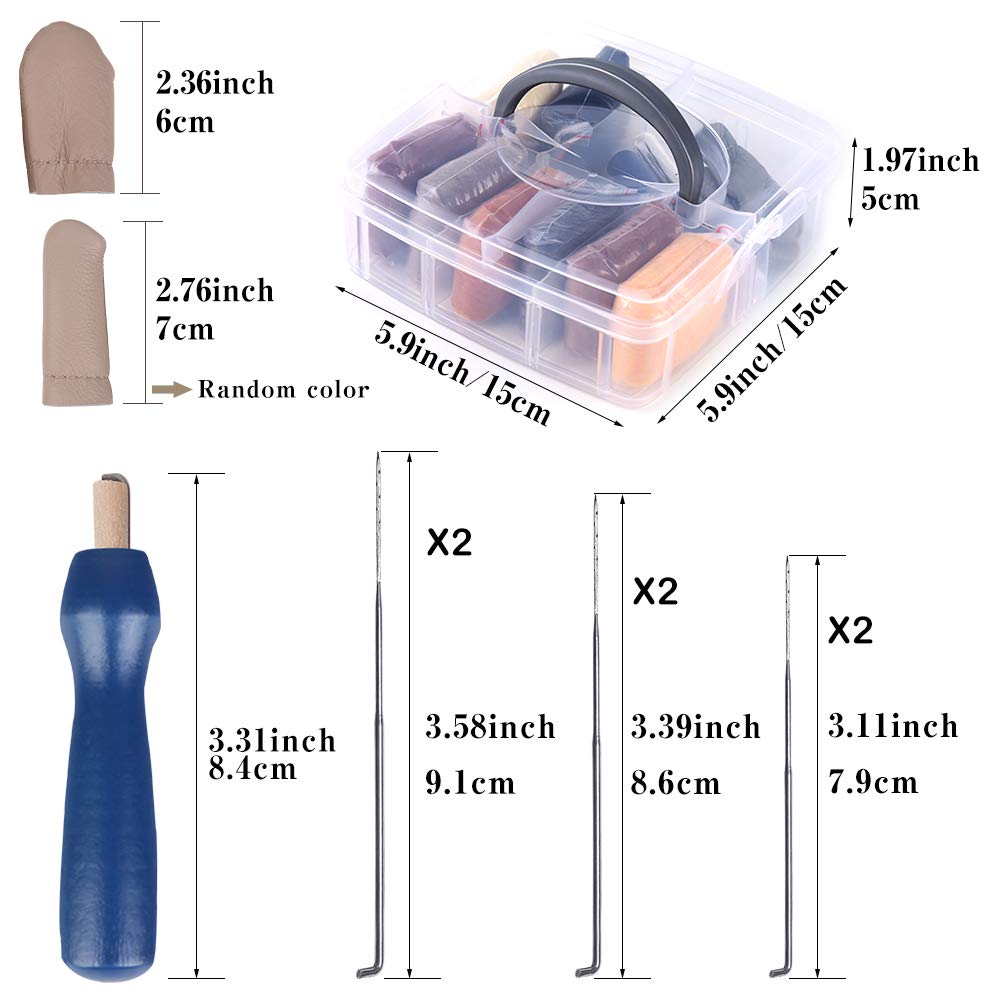 Needle Felting Kit, Needle Felting Starter Kit, 8 Colors Wool Roving Yarn with Wool Felt Tools for Beginners Spinning Felting Supplies, 8g/Color (Dark)