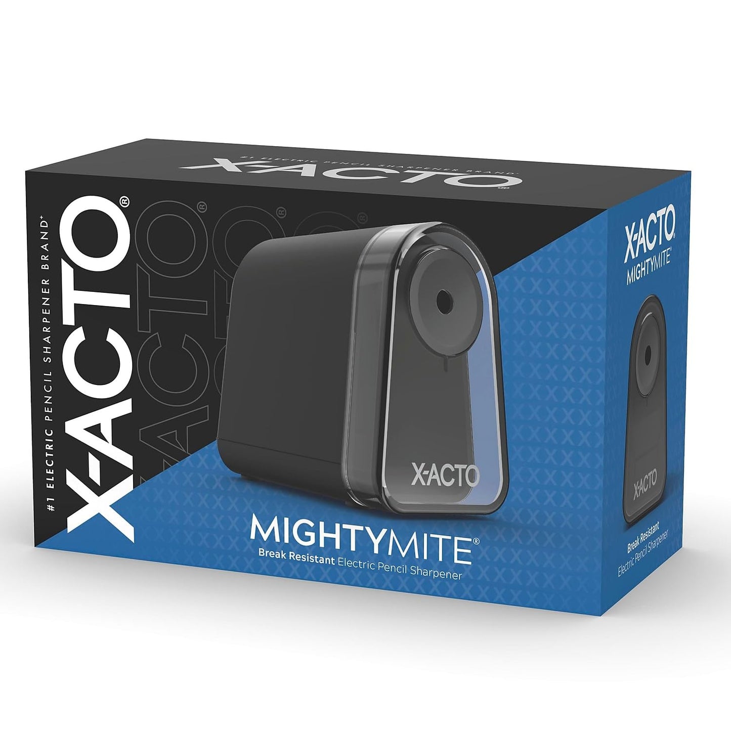 Mighty Mite Electric Pencil Sharpener Black/Silver (19501/19501X)