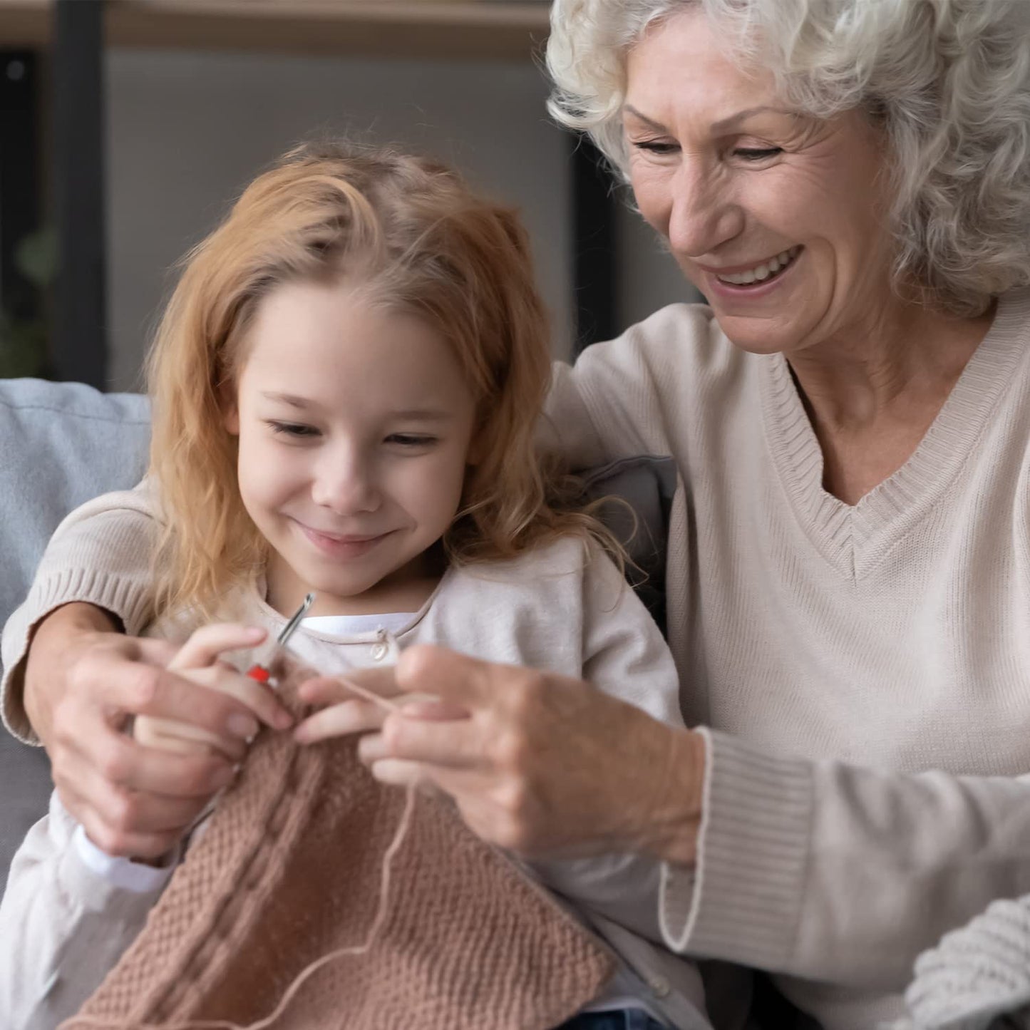 14 Piece Crochet Hook Set, Soft Grip Ergonomic Crochet Needles with Storage Case, Ideal for Beginners, Arthritic Hands