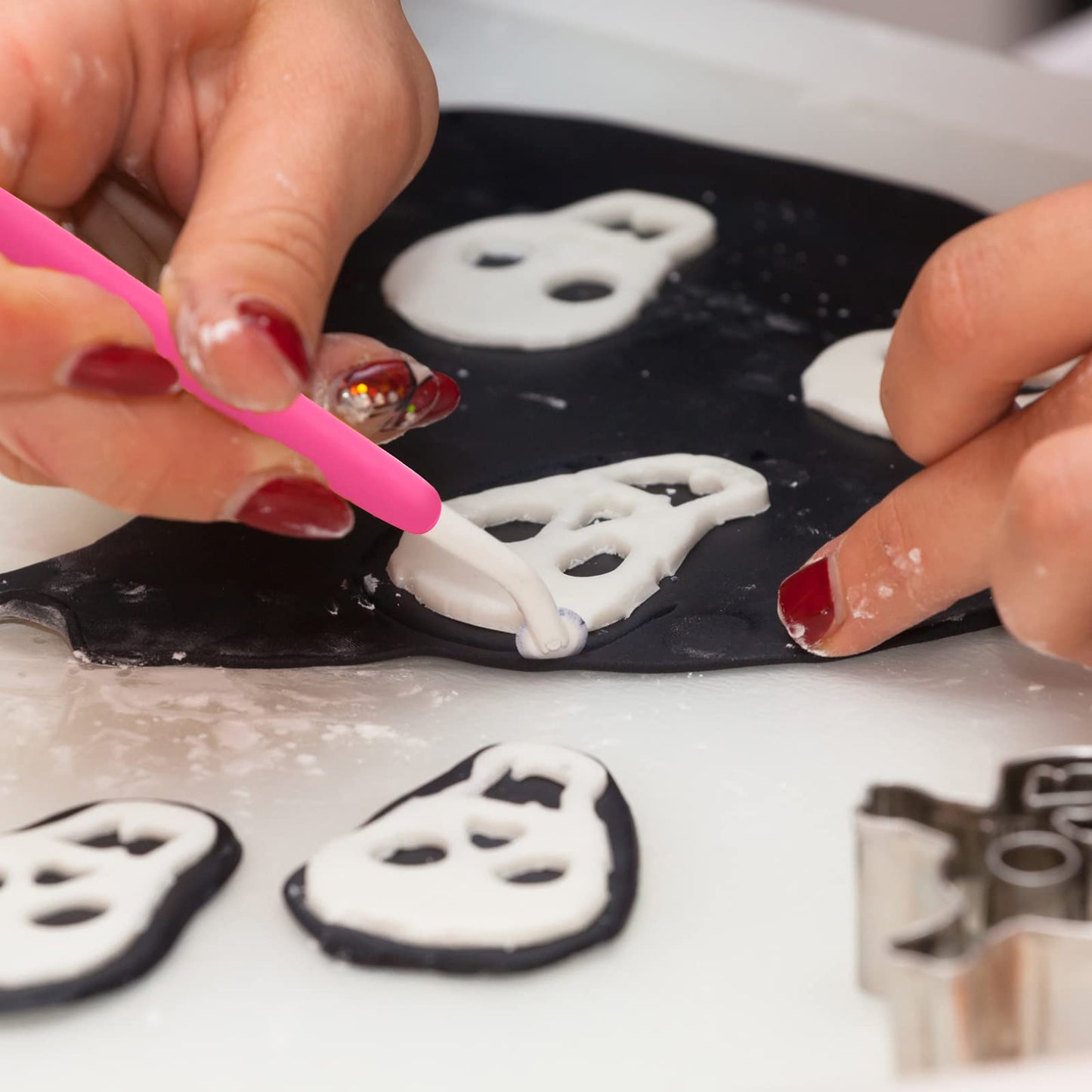 10 Pcs Food Safe Paint Brushes Fondant Tools for Cake Baking Chocolate Sugar Cookie Decoration Cake Brushes for Luster Dust Pastry Decorating Supplies with Fondant and Gum Paste Tool(Clear)