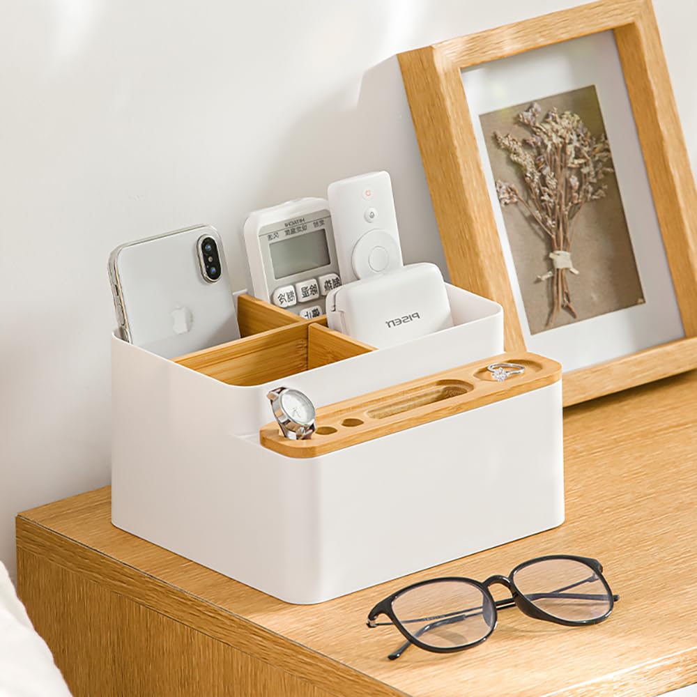 Desktop Storage Box - Small Table Organizer - Aesthetic Desk Organizer - Modern Pen Holder