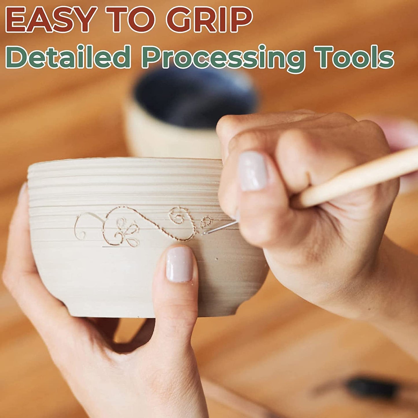 12 Pack Clay Tools Kit, Pottery Tools & Sculpting Tools, Polymer Modeling Clay Cutters Sculpture Set for Carving, Ceramics, Molding, DIY