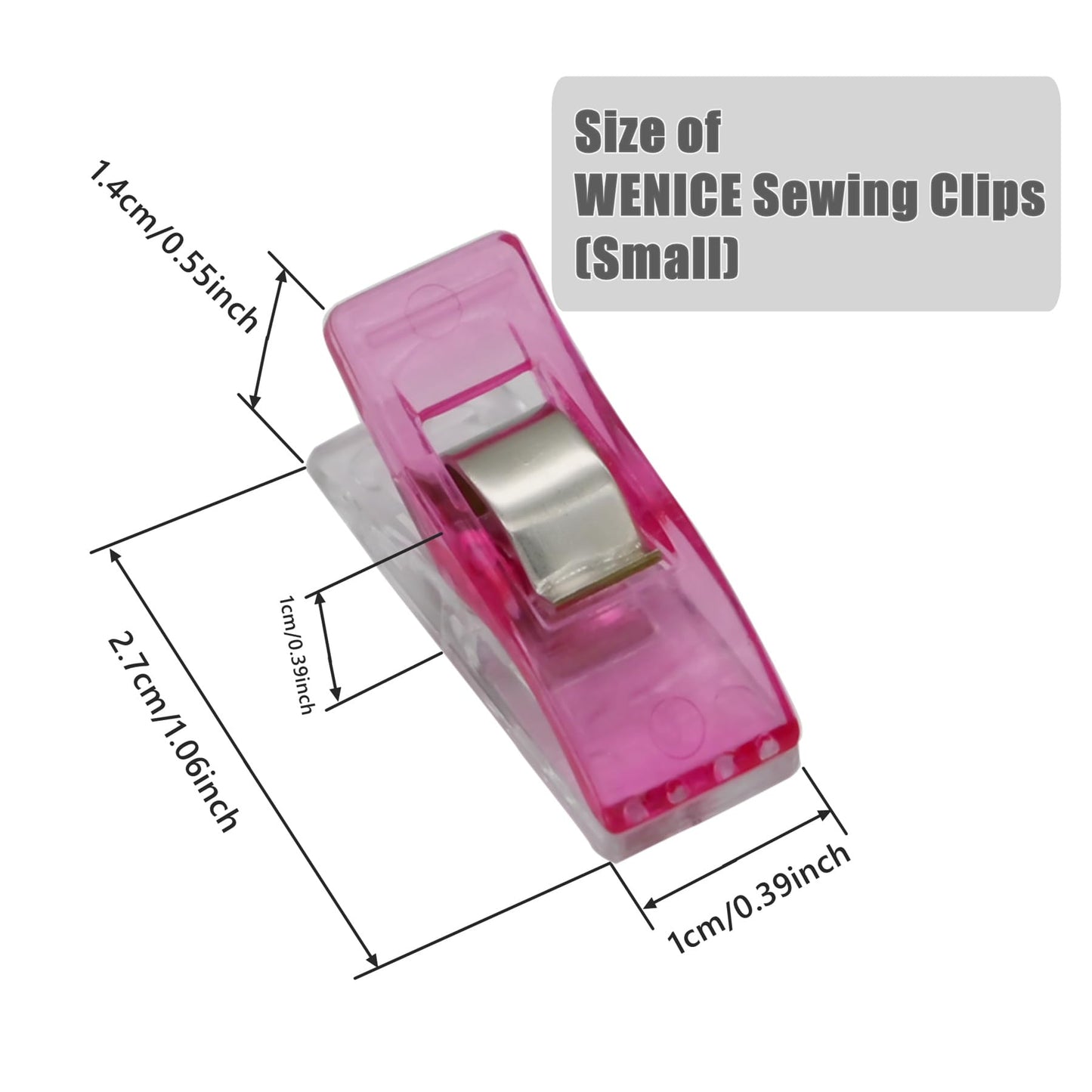 Sewing Clips for Fabric and Quilting,WENICE 40pcs Embroidery Clips of Sewing Products for Sewing Supplies and Accessories