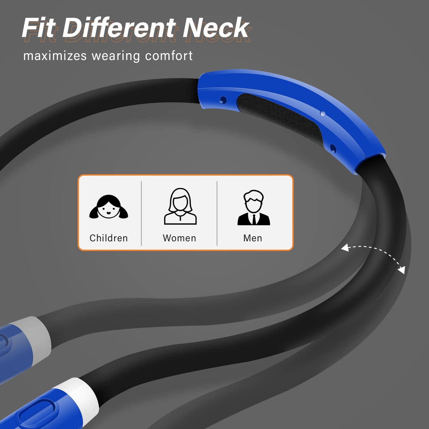 Rechargeable LED Neck Reading Light, Book Lights for Reading in Bed, 3 Brightness Levels, Flexible Soft Silicone Arms Comfortable Wear, Long Lasting. Great for Readers, Craft & Knitting