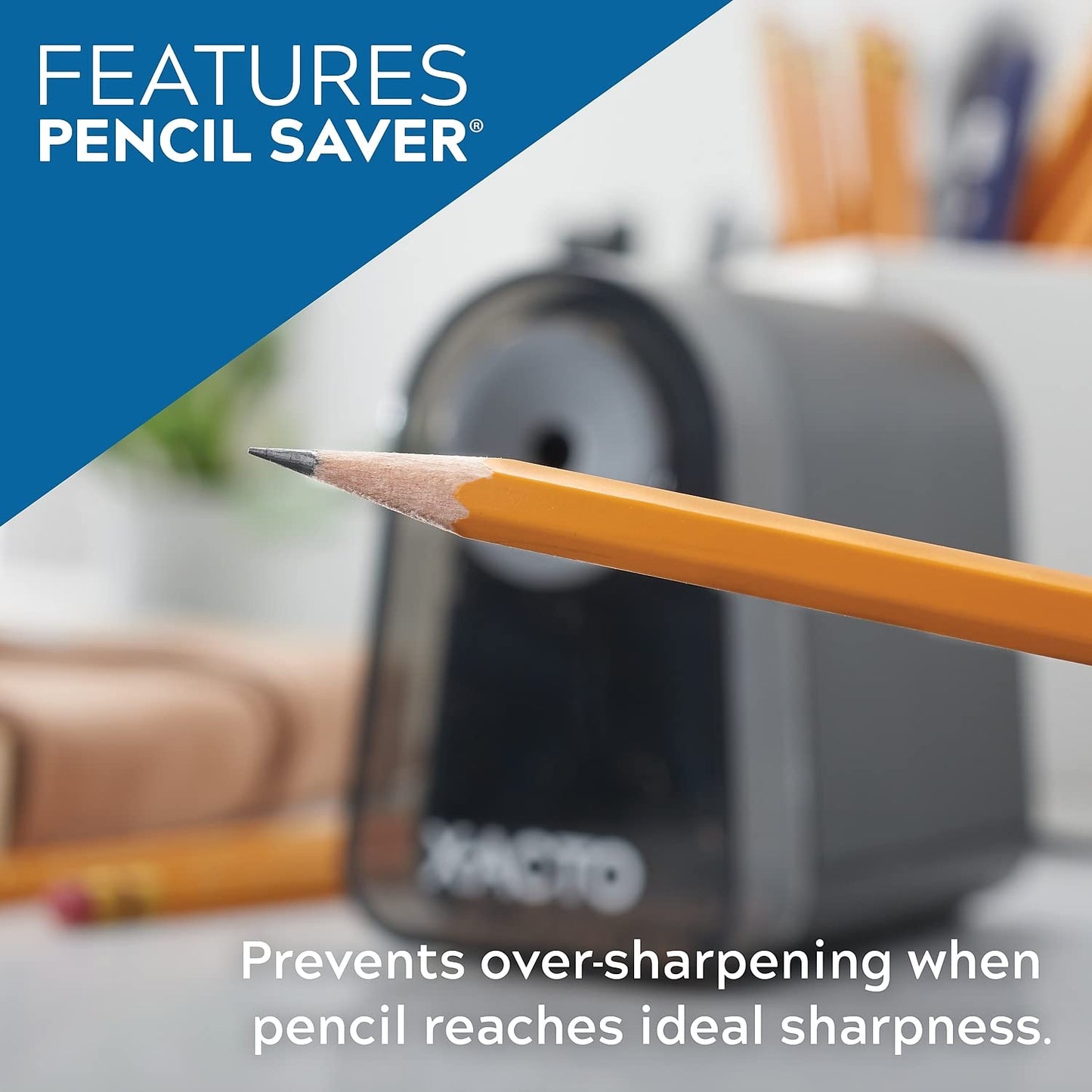 Mighty Mite Electric Pencil Sharpener Black/Silver (19501/19501X)