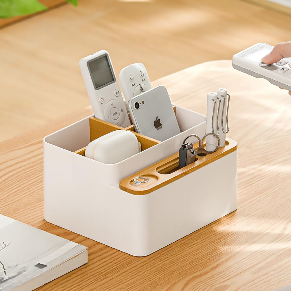 Desktop Storage Box - Small Table Organizer - Aesthetic Desk Organizer - Modern Pen Holder
