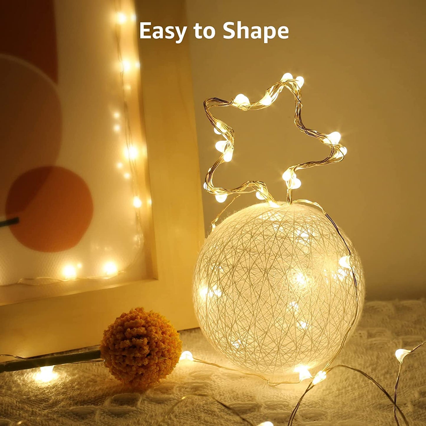 Fairy Lights Battery Operated 20 LED Mini String Lights, Small Pixie Lights for Mason Jars, Crafts, DIY Wedding Party Centerpieces, Bedroom Wall Vines Holiday Garland, 8 Pack