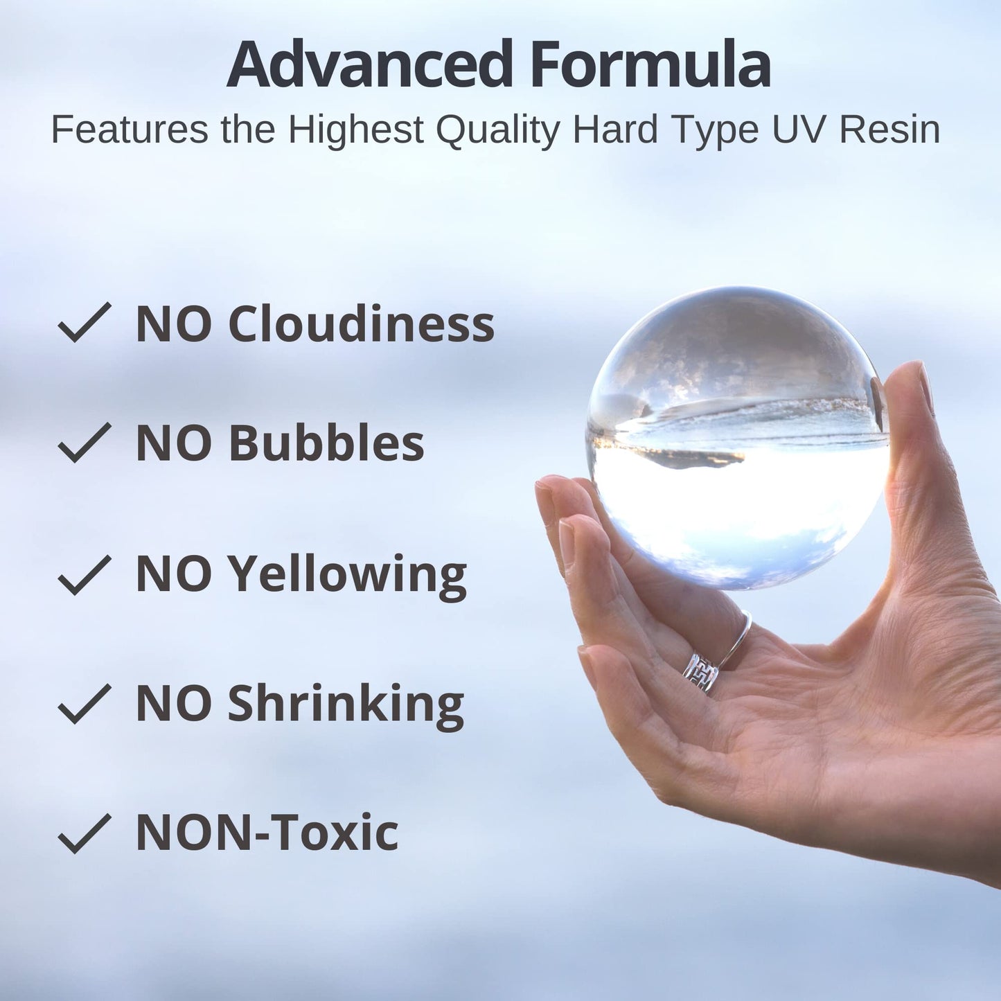 UV Resin Clear 200g – Upgraded Hard Type UV Glue – Rapid Cure Craft Resin Using UV Light – Casting and Coating for DIY Crafts, Jewelry, Keychains, Clear-Cast Parts