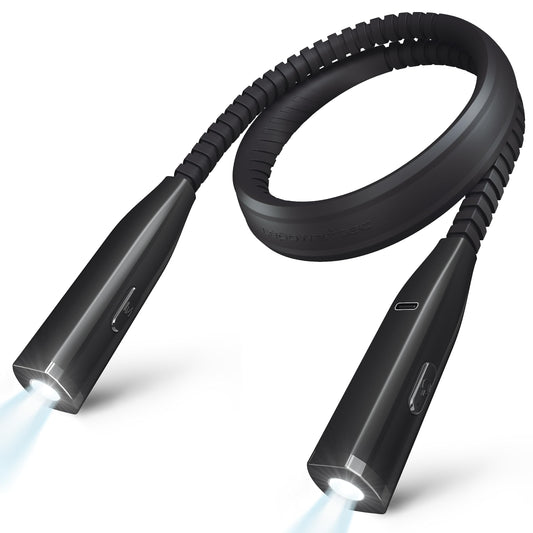 Neck Light - 3-Color & 5-Brightness, Comfortable Silicone Arm, Eye-Caring for Reading, Knitting, Crafting