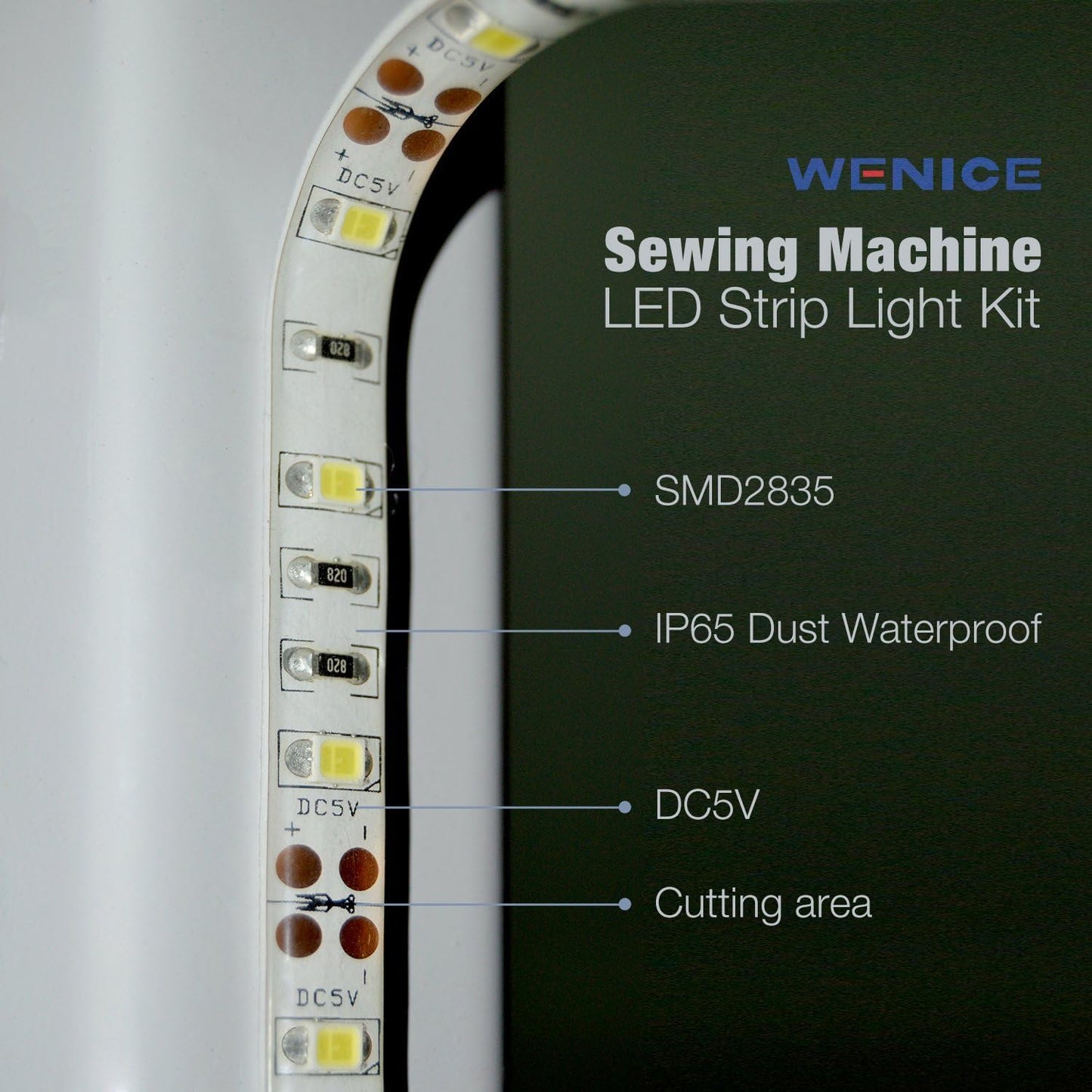 Sewing Machine Light LED Light for Decorative Purposes with Touch dimmer,Fits Sewing Machines 1 Set