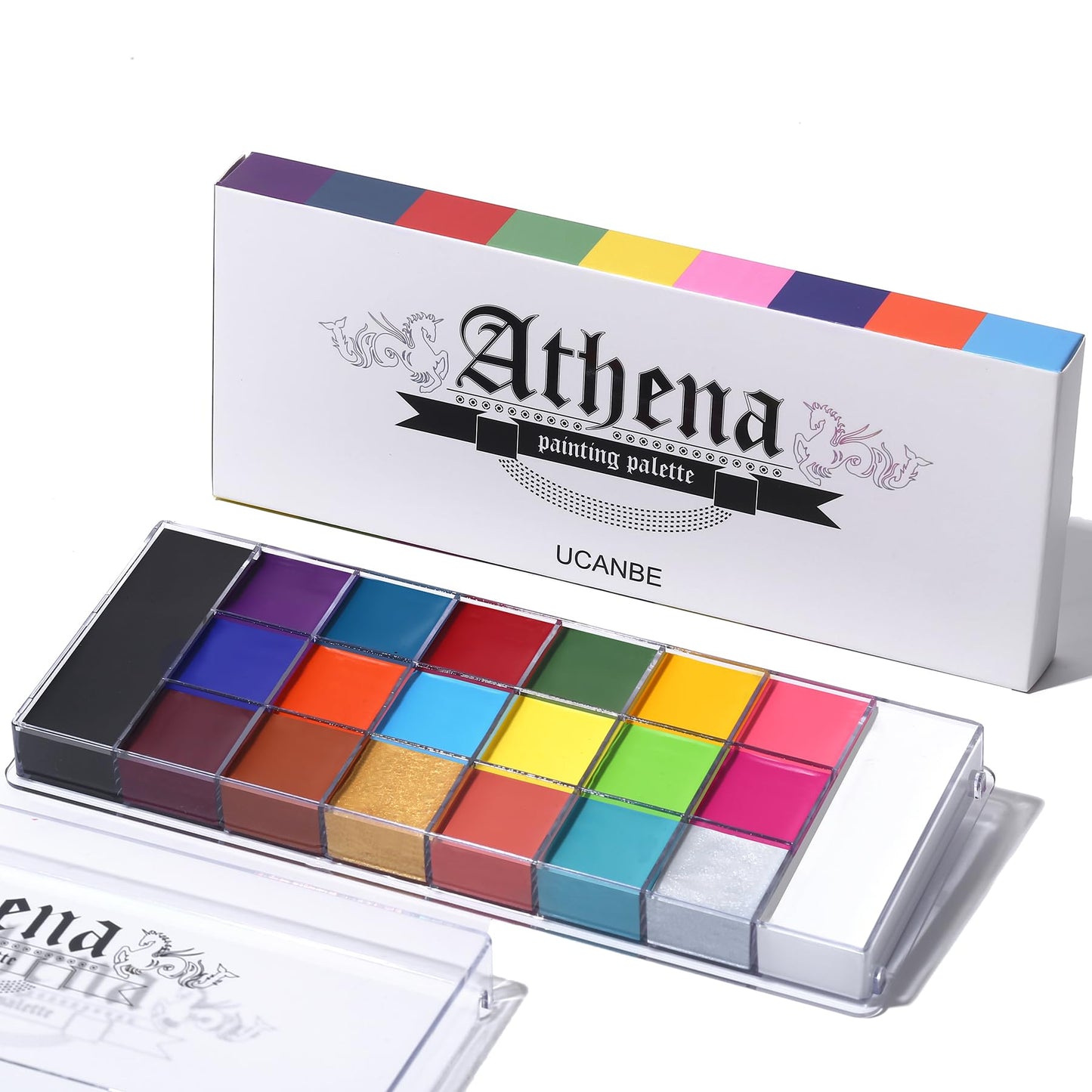 Face Body Paint Oil Palette, Professional Flash Non Toxic Safe Tattoo Halloween FX Party Artist Fancy Makeup Painting Kit For Kids and Adult