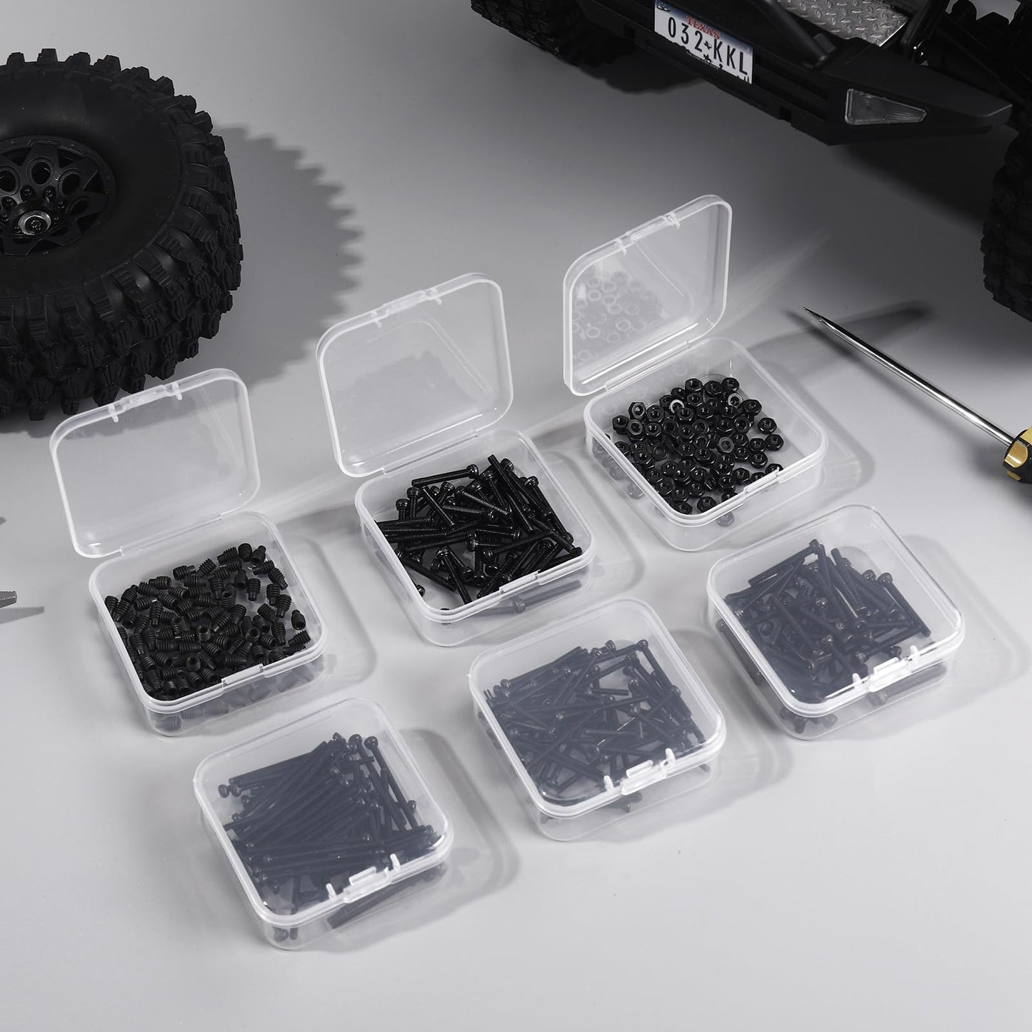 Small Bead Storage Containers 30 Pieces Plastic Storage Organizers Stackable Art Storage Case Transparent Boxes Jewelry Beads Storage Box(1 Pack)