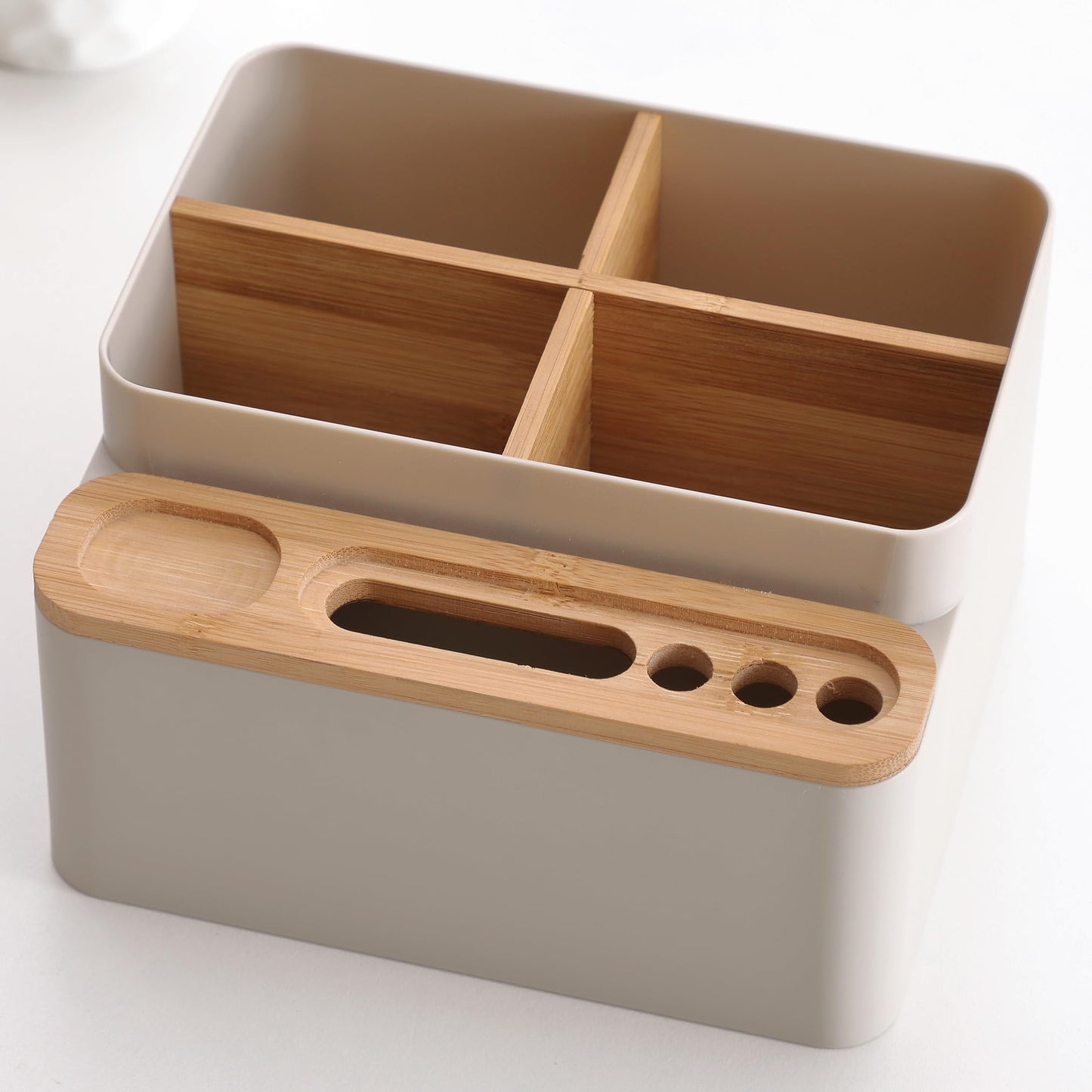 Desktop Storage Box - Small Table Organizer - Aesthetic Desk Organizer - Modern Pen Holder