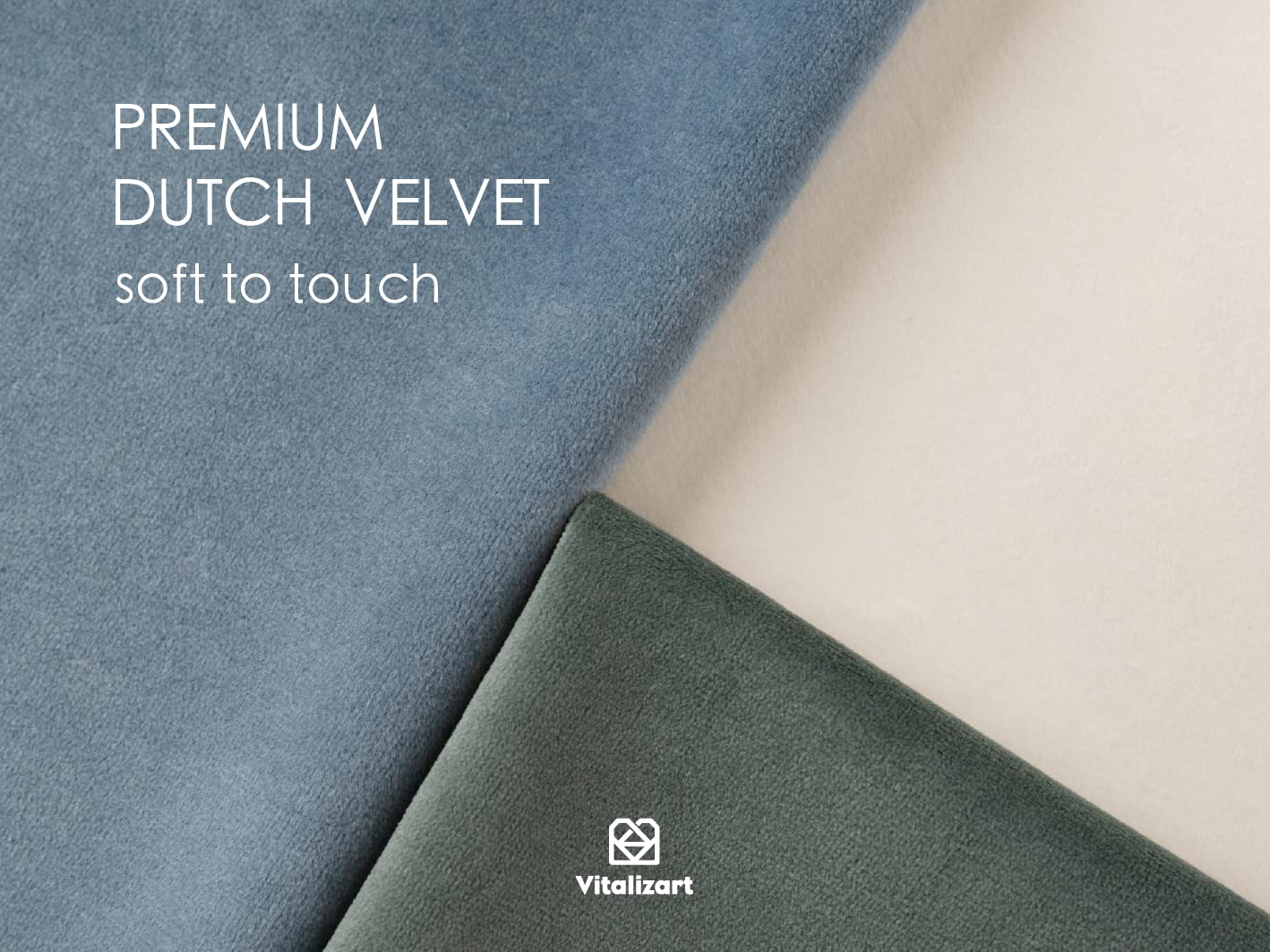 Velvet Ribbon Dusty Green Blue 3/8" x 15 Yd Fabric Trim 3 Rolls * 5 Yd for Christmas Wreath Decoration Craft Ornaments Gift Wrapping Bows