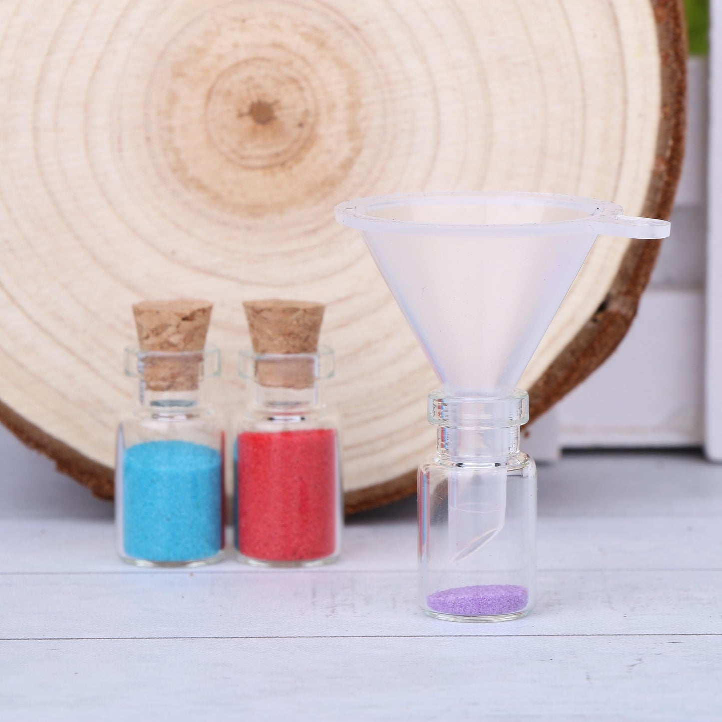 100pcs 1ml Small Mini Glass Bottles Jars with Cork Stoppers Tiny Vials for DIY Art Crafts Wedding Favors