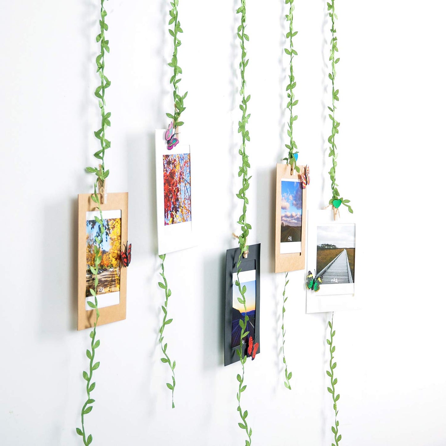 265 Ft Leaf Ribbon, Artificial Vines Leaves String Trim Ribbon Wild Jungle Botanical Greenery for Baby Shower Party Wedding Home Wreaths & DIY Craft