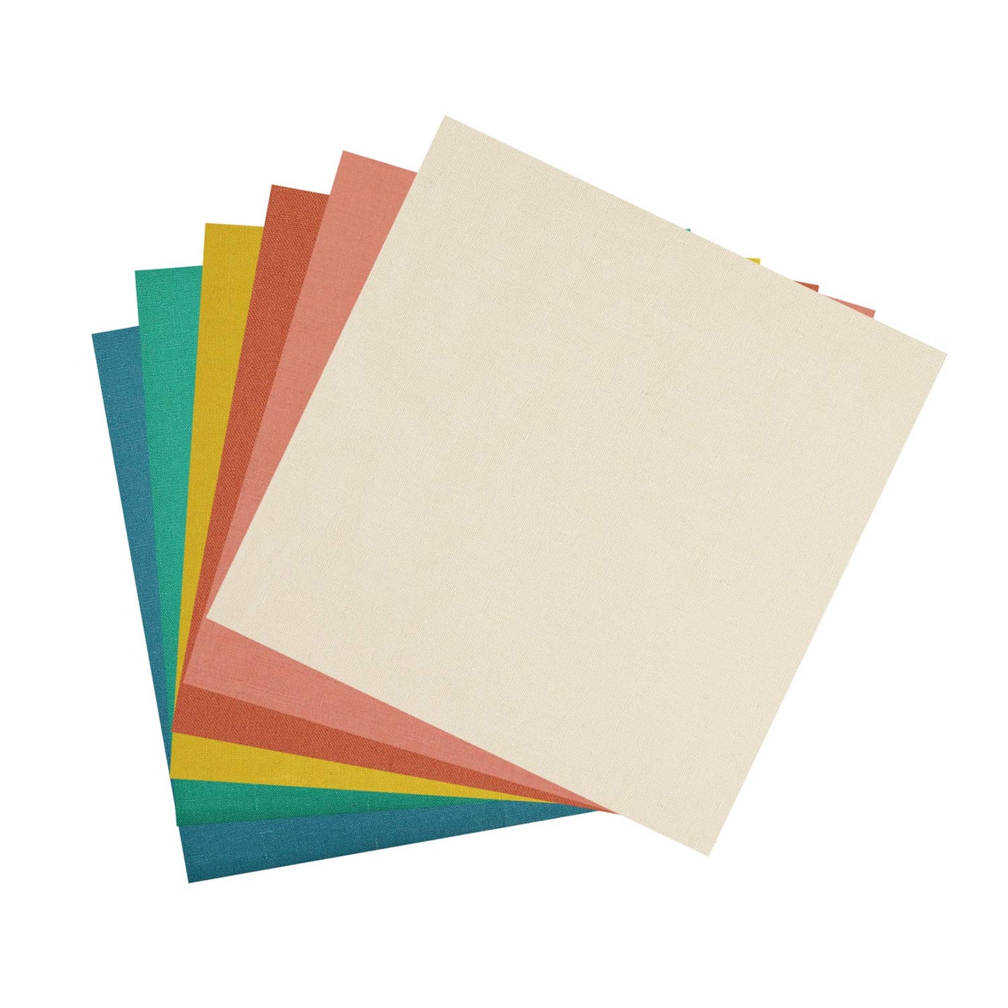 Embroidery Fabric-6 Pcs 6 Solid Colors Linen Needlework Fabric Cross Stitch Cloth for DIY Art Craft Handwork …