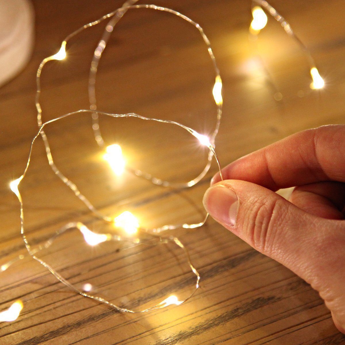 4 Pack Fairy Lights 10ft 30 Mini LEDs String Lights Battery Operated Waterproof Warm White Starry Firefly Lights on Copper Wire, Decorative Lights for Home Wedding Christmas