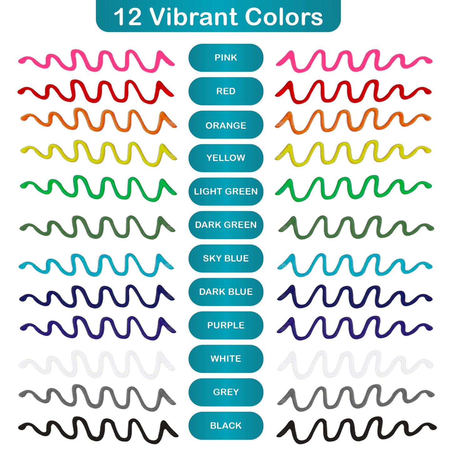 Fabric Paint, 12 Colors Puff Paint, 0.67 Oz, Fabric Paint For Clothes, 3d Puff Pens, Puff Paint For Crafts, Canvas, Glass, Clothing, Wood.