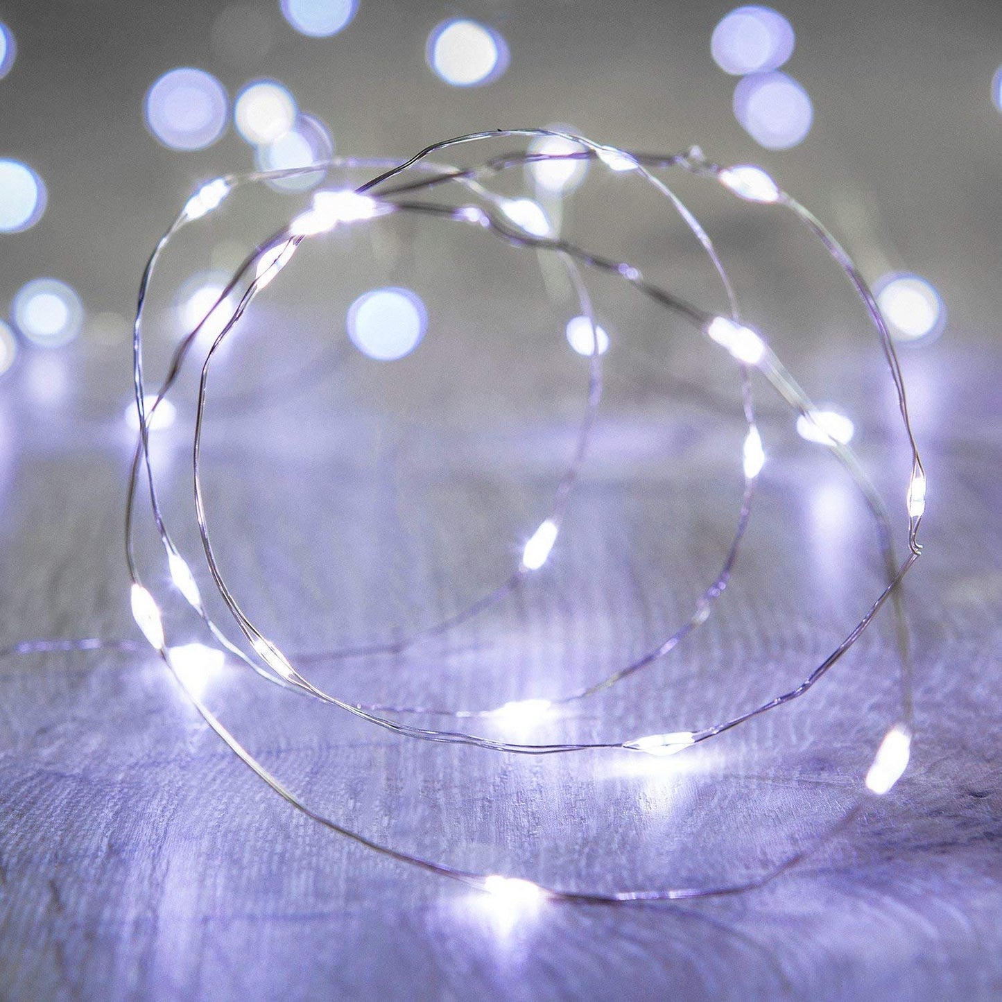 10 Ft/3M 30 LED Battery Operated Starry Fairy Lights String Lights for Party Home Wedding Festival Decoration, White