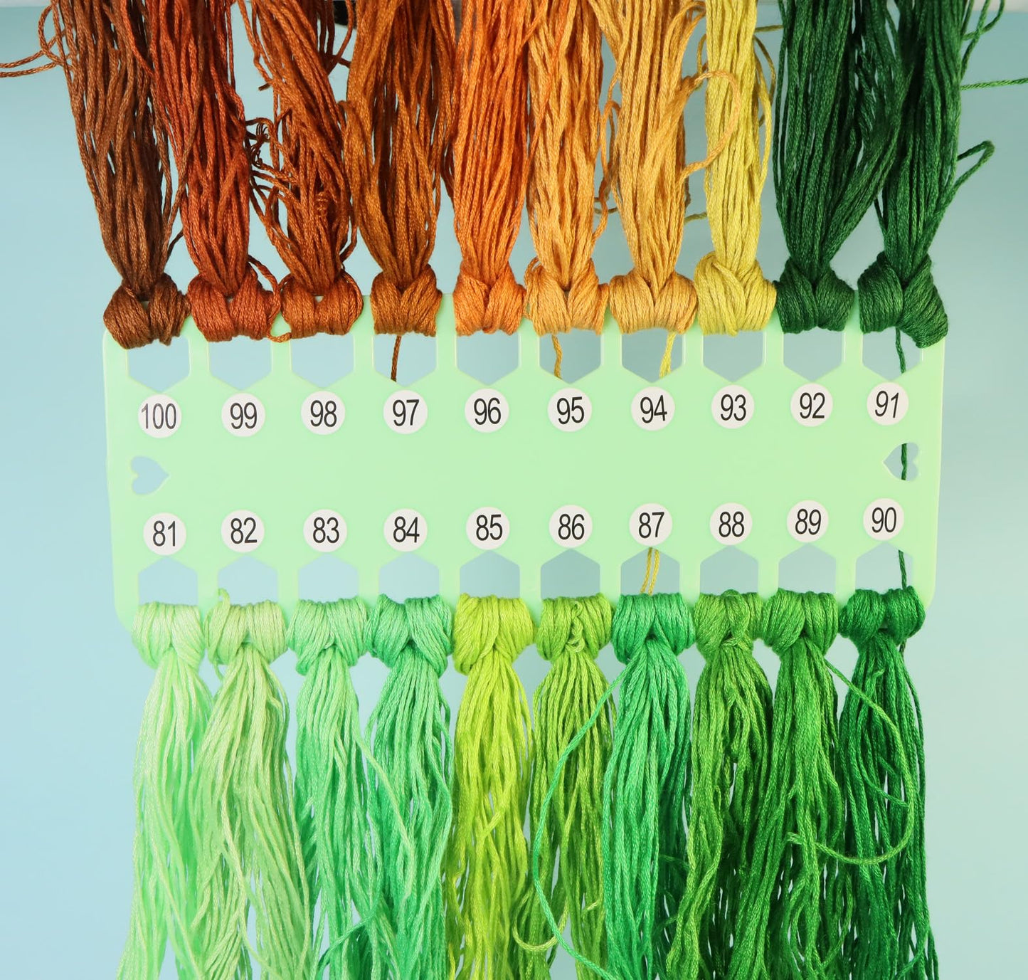 10-Pack Embroidery Floss Organizer Cards - Durable Cross Stitch Thread Holders Storage Tool, Portable Craft Storage for Sewing/Needlework Projects