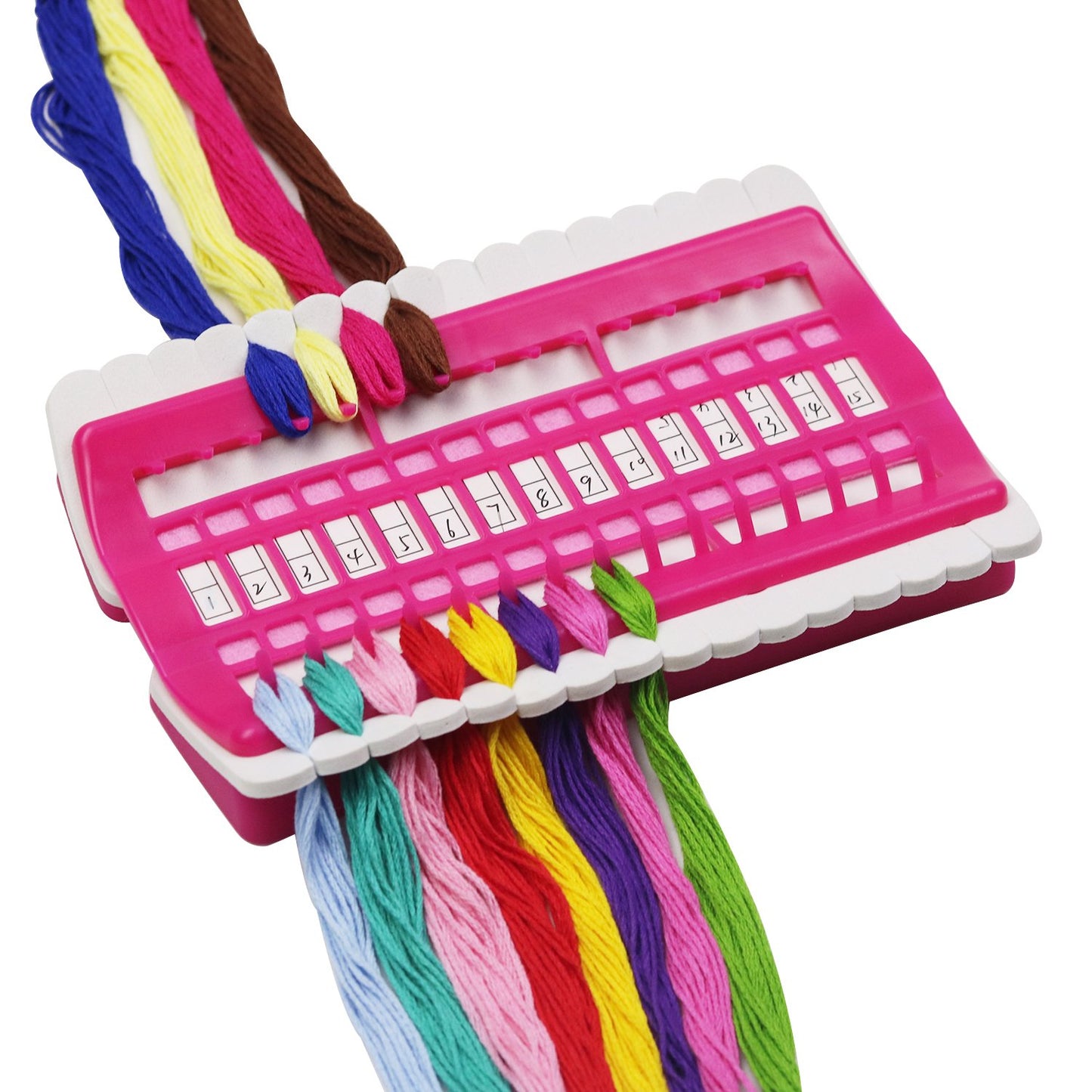 Floss Organizer Cross Stitch Kit Embroidery Thread Project Card 30 Positions Sewing Needle Pins Holder Craft Tools Accessory