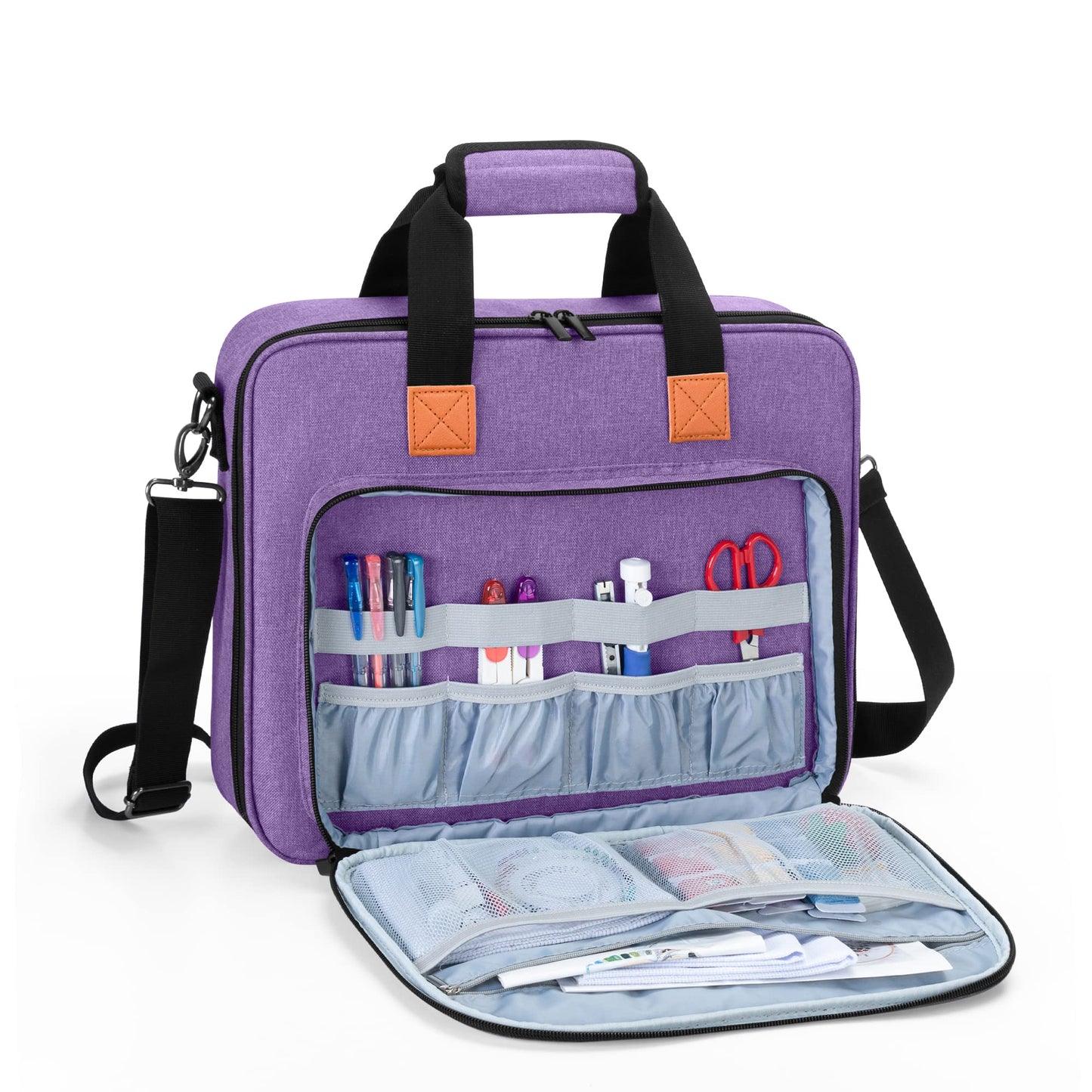 Embroidery Project Bag, Embroidery Kits Storage Bag (Bag Only), Purple