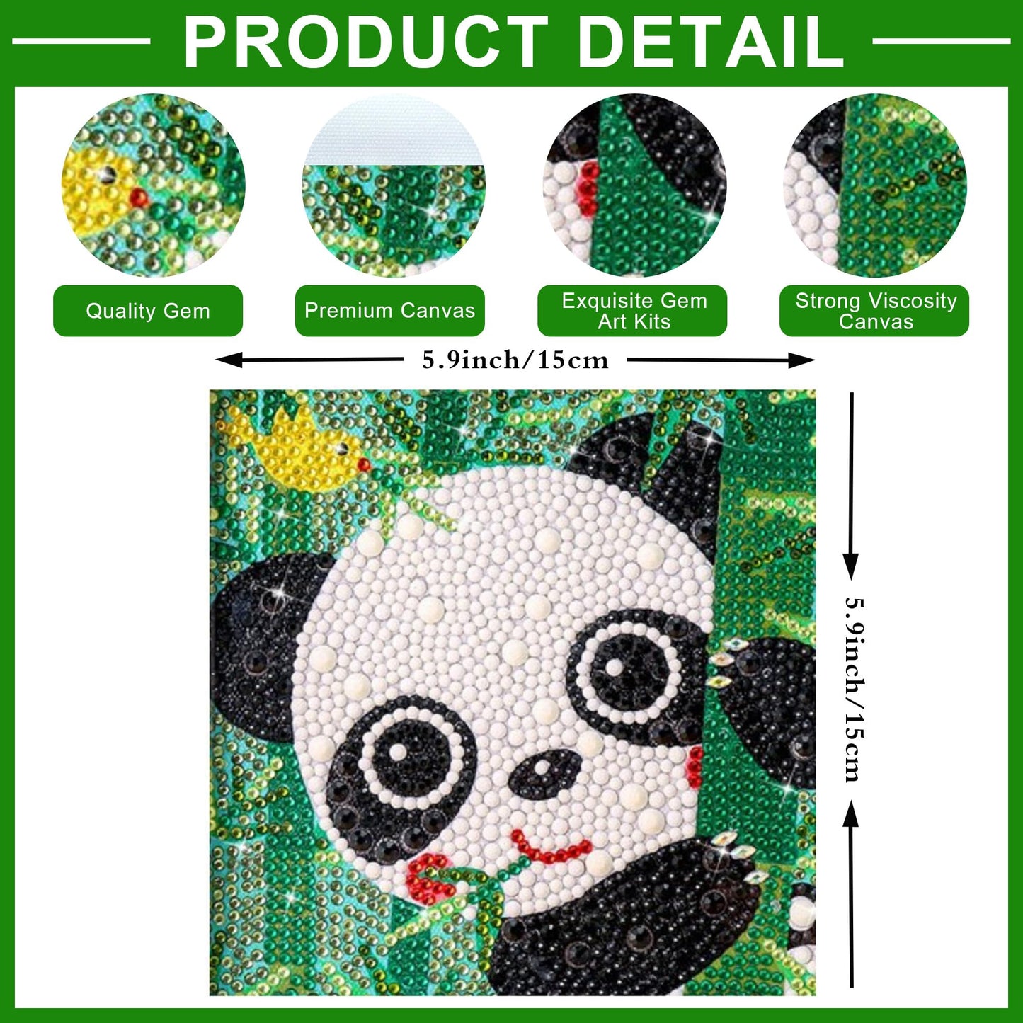 Diamond Painting Kits for Kids, 4Pcs Kids Diamond Art Animal 5D Diamond Gem Art by Number Dotz Kits Art and Crafts for Kids Ages 6-8-10-12 Girls Boys for Birthday Halloween
