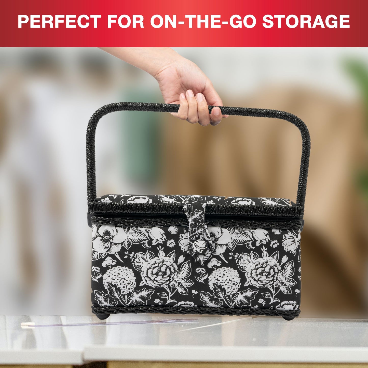 07232 Sewing Basket with Sewing Kit Accessories