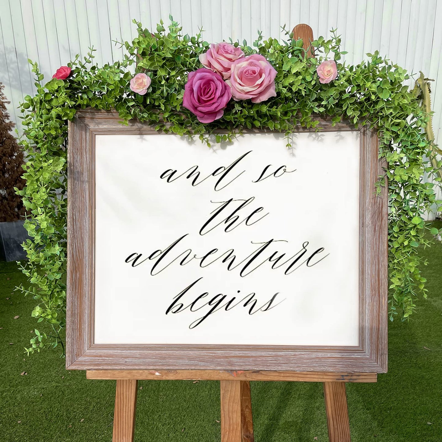 5 Packs Faux Eucalyptus Greenery Garland, 30FT Artificial Eucalyptus Leaves Vine, Fake Hanging Garlands Wedding Backdrop Arch Wall Table Party Decor (Green)