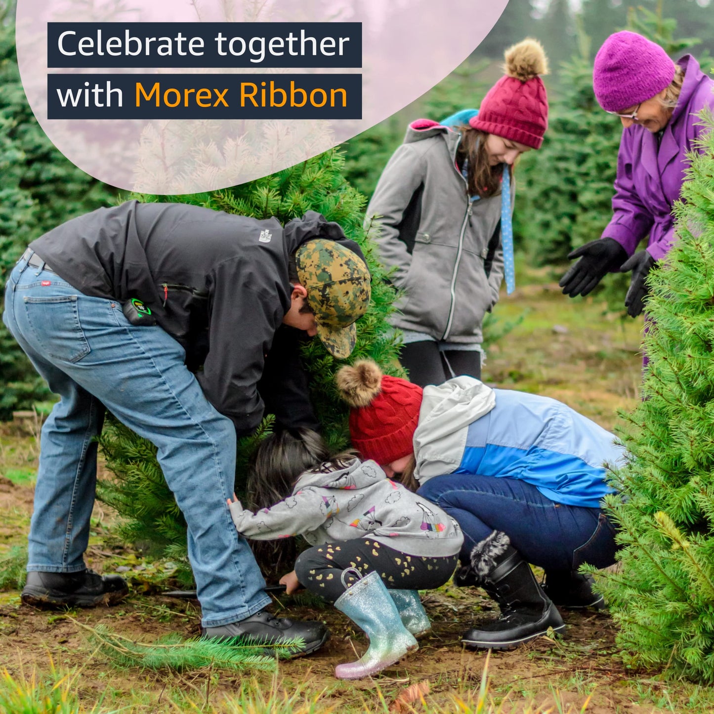 Ribbon 7398.60/50-613 Cambridge 2.5" X 50 YD Wired Ribbon, Black and White, Buffalo Check Plaid Ribbon for Gift Wrapping, Christmas Decorations Indoor Home Decor, Craft Supplies & Materials