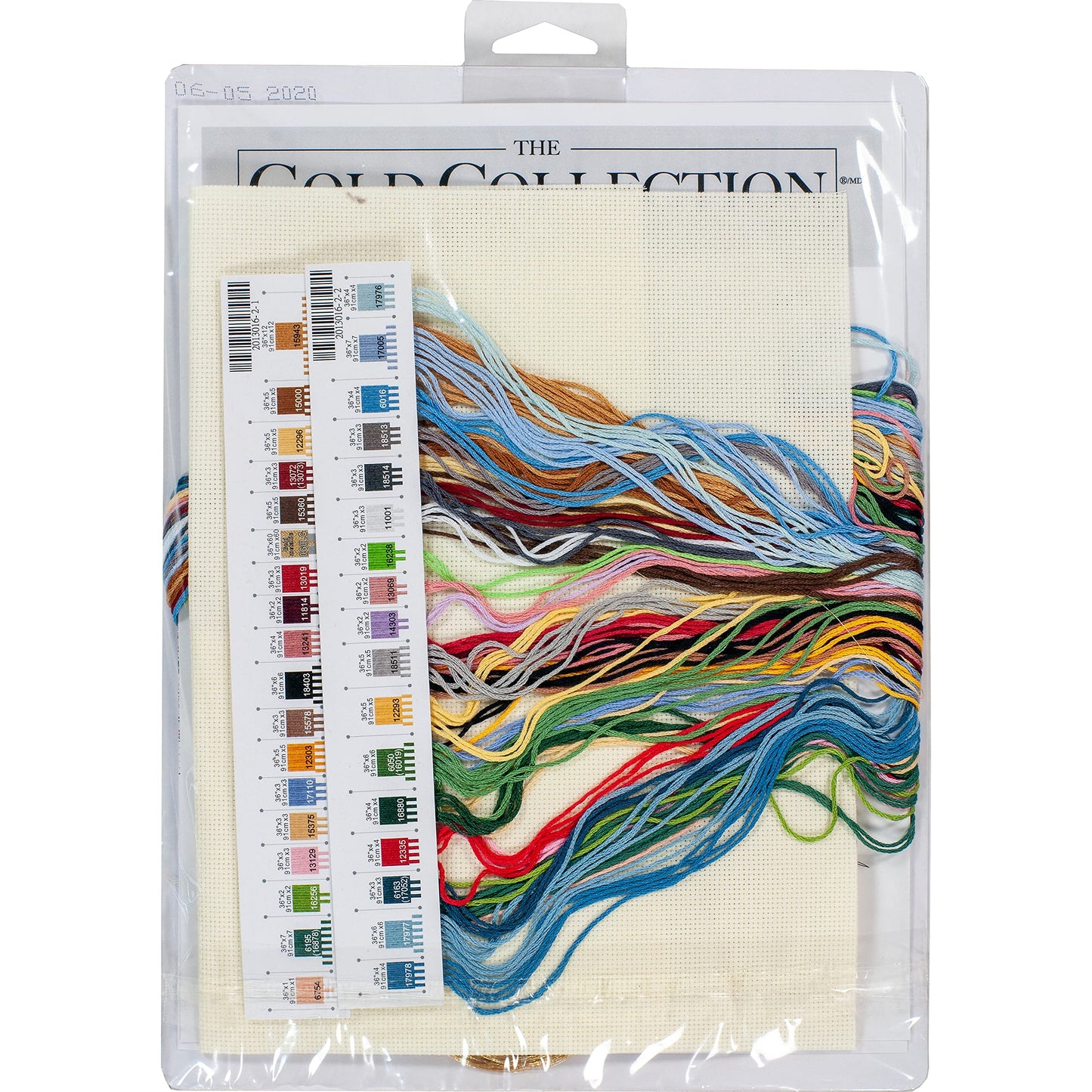 Gold Collection Christmas Village Counted Cross Stitch Ornament Kit, 6 pcs