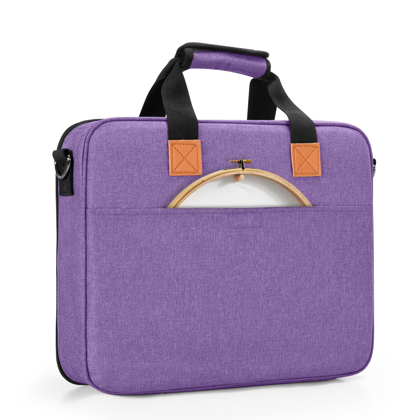 Embroidery Project Bag, Embroidery Kits Storage Bag (Bag Only), Purple