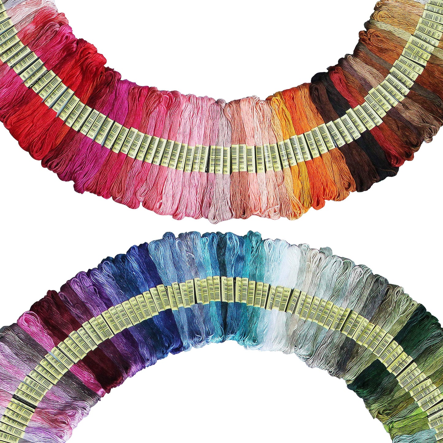 Rainbow Color Embroidery Thread,Cross Stitch Threads, Bracelets Floss, Crafts Floss (200 Colour)