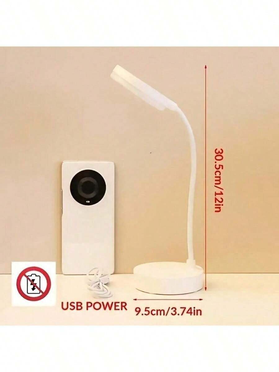 LED Desk Lamp with 3-Level Dimmer, Flexible Gooseneck Eye Caring Table Light