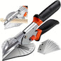 Versatile Miter Shear Cutter 45-135° Adjustable Steel with 10 Blades