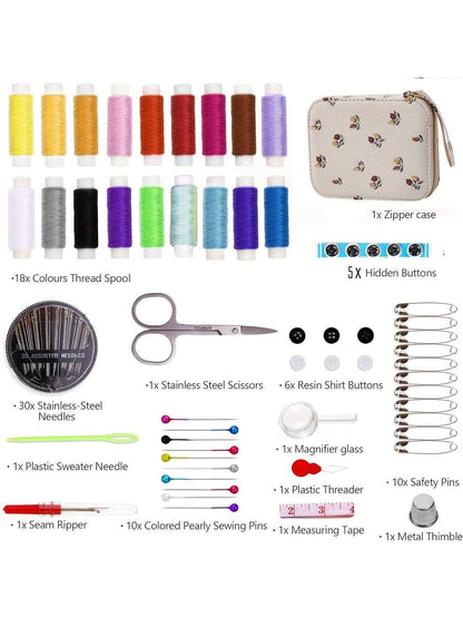 Sewing Kit Basic Needle and Thread Kit (87 Pieces)