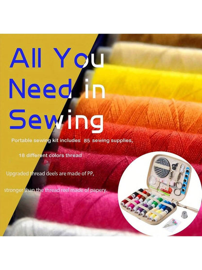 Sewing Kit Basic Needle and Thread Kit (87 Pieces)
